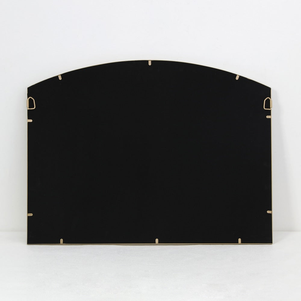 Arch Top Aluminium Framed Mirror | Brass Finish, 60 x 80 cm