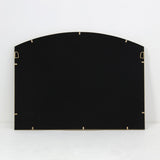 Arch Top Aluminium Framed Mirror | Brass Finish, 60 x 80 cm