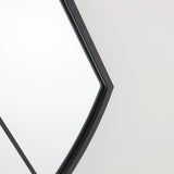 Black Aluminium Arched Grid Full-Length Wall Mirror | 60 x 160cm