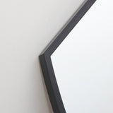 Black Aluminium Arched Grid Full-Length Wall Mirror | 60 x 160cm