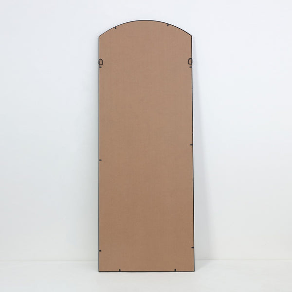 Black Aluminium Arched Grid Full-Length Wall Mirror | 60 x 160cm