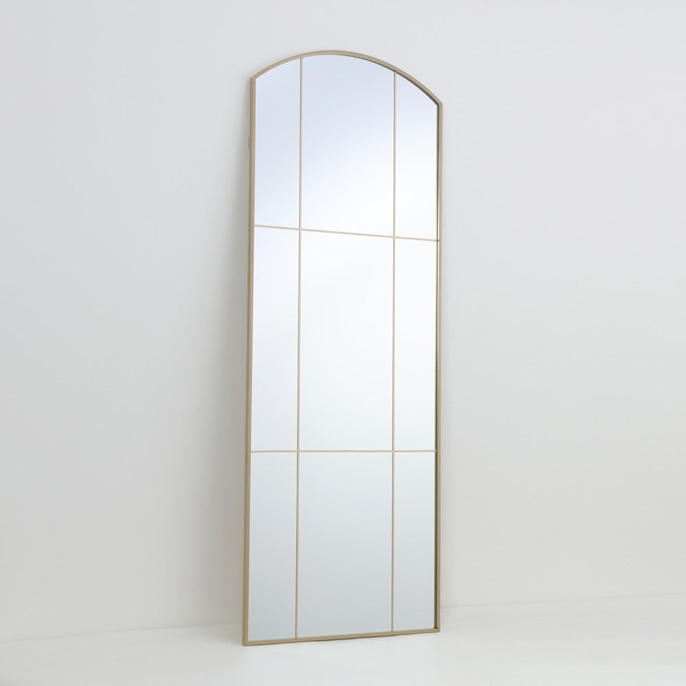 Alumin Full Length Framed Mirror | Brass Finish, 60 x 160 cm