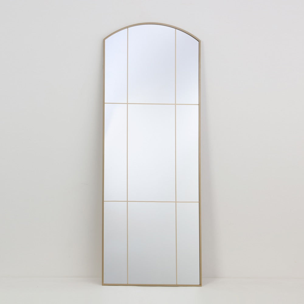 Alumin Full Length Framed Mirror | Brass Finish, 60 x 160 cm