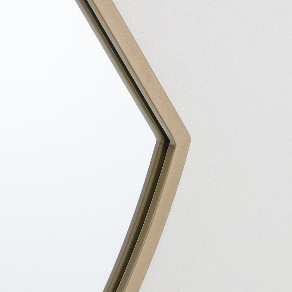 Alumin Full Length Framed Mirror | Brass Finish, 60 x 160 cm