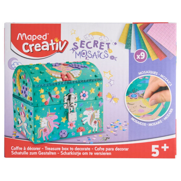 Maped Creativ Personalizable Mosaic Treasure Box for Kids