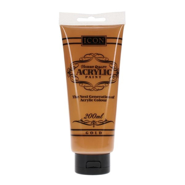 Icon Gold Acrylic Paint - Premium Quality for Vibrant Artwork