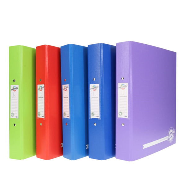 Premto A4 Polyp Ringbinder File: Vibrant, Durable, and Eco-friendly Document Storage Solution