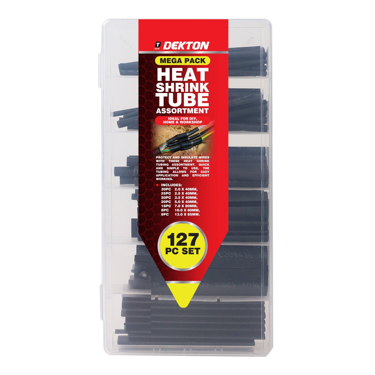 dekton comprehensive heat shrink tube set  127 piece