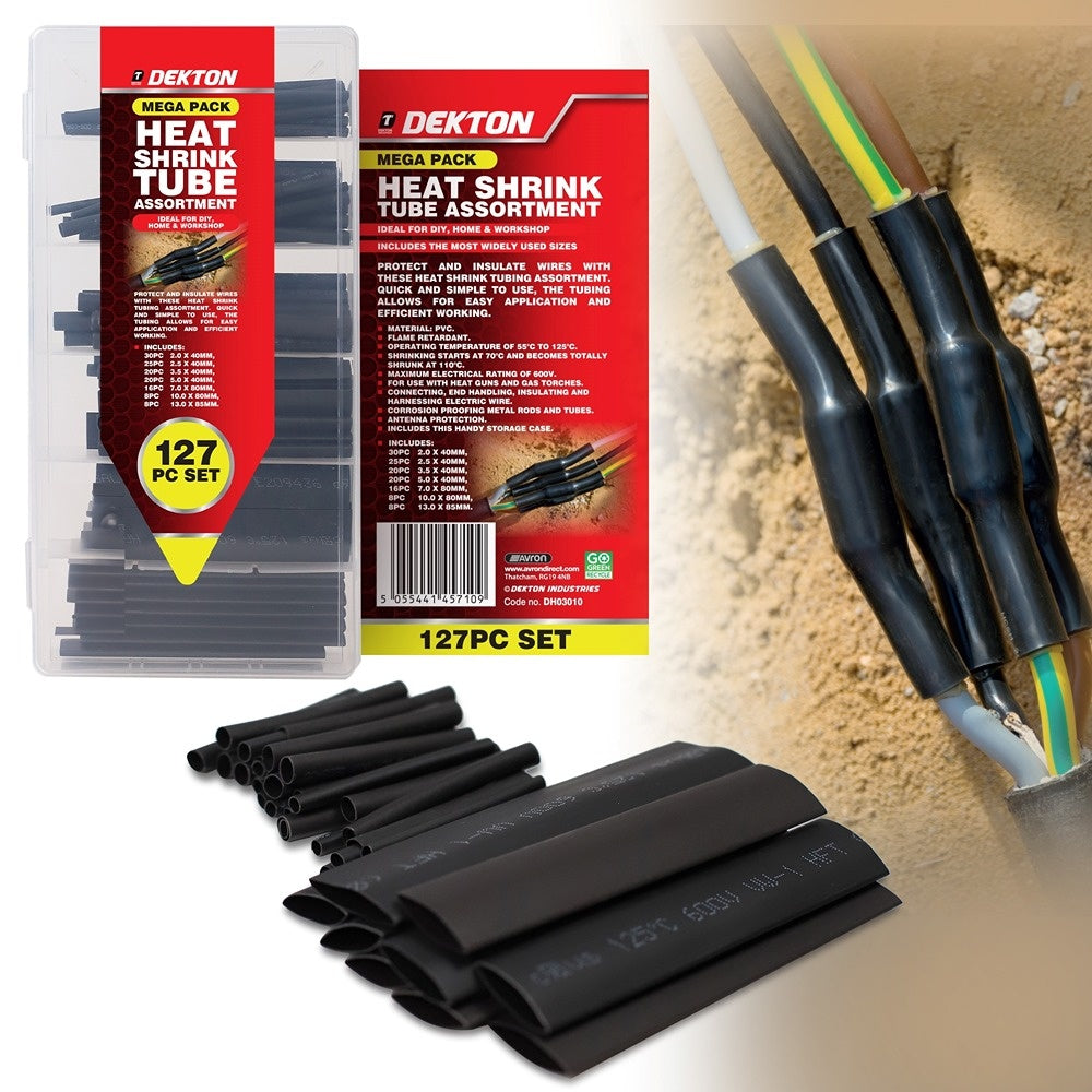 Dekton Heat Shrink Tube Set - 127 Piece