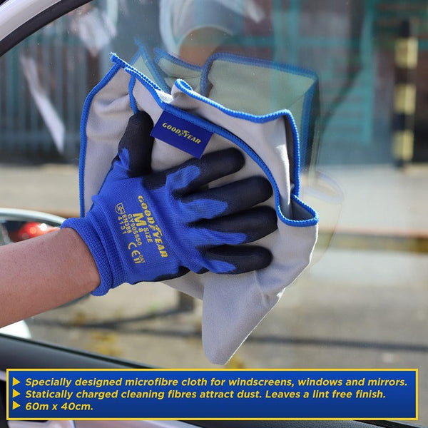 Goodyear Valet Kit 10peices|Plush Microfibre Soft-Touch Finish