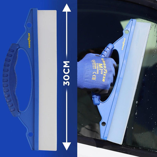 Goodyear Silicone Window Squeegee | Vibrant Blue Ergonomic Grip