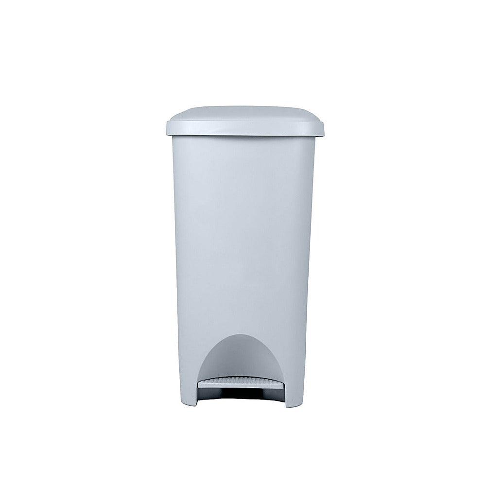 Addis Light Grey Eco Hands-Free Pedal Waste Bin | 40L, Swing Lid