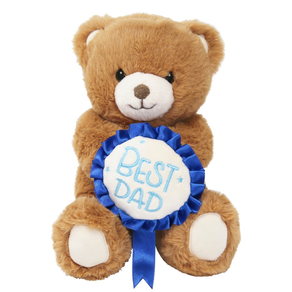 Fathers Day Plush Teddy Bear | Best Dad Embroidered | 20cm