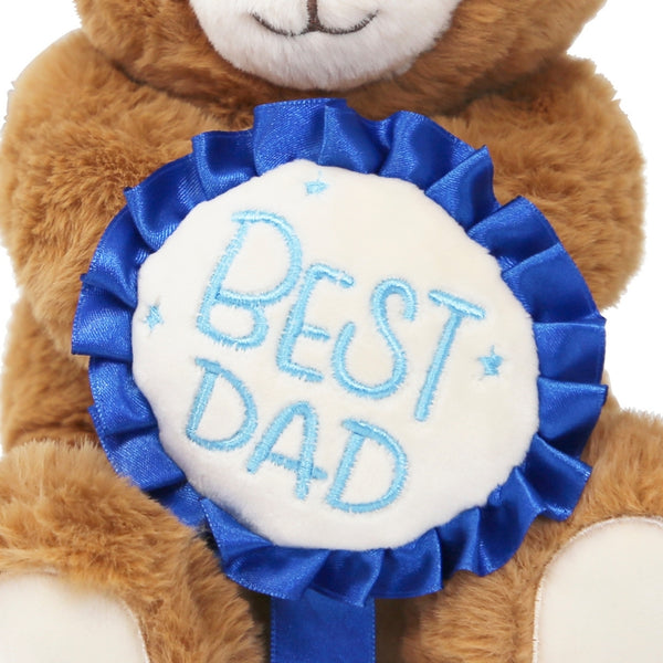 Fathers Day Plush Teddy Bear | Best Dad Embroidered | 20cm
