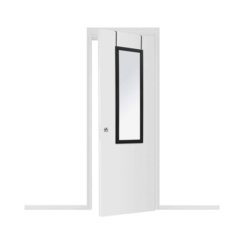 Atmosphera Over Door Hanging Mirror | Black Frame, 35 x 109cm