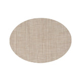 Atmosphera Natural Woven Oval Placemat | 48 x 35cm, Beige, Wipe Clean