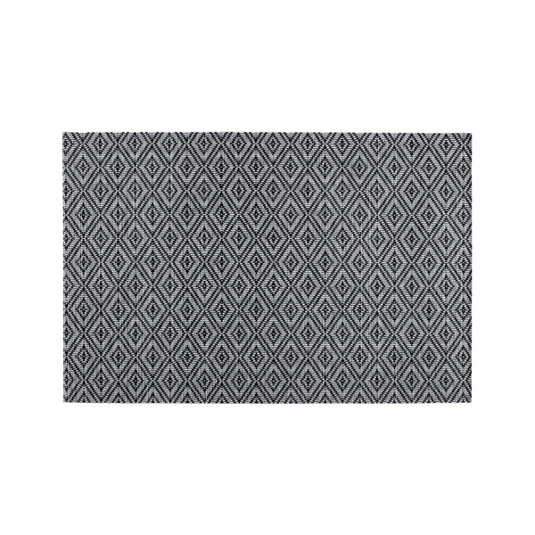 Atmosphera Black Geo Diamond Placemat | Black and White, 45 x 30cm
