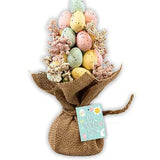 Hoppy Easter Pastel-Colored Egg Topiary Bush | 23cm x 8cm