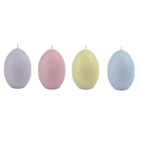 Hoppy Easter Pastel Colored Easter Egg Candles | Set of Four