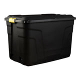 Heavy Duty Wheeled Storage Trunk | 190L, Black and Yellow Clip-Lock Lid