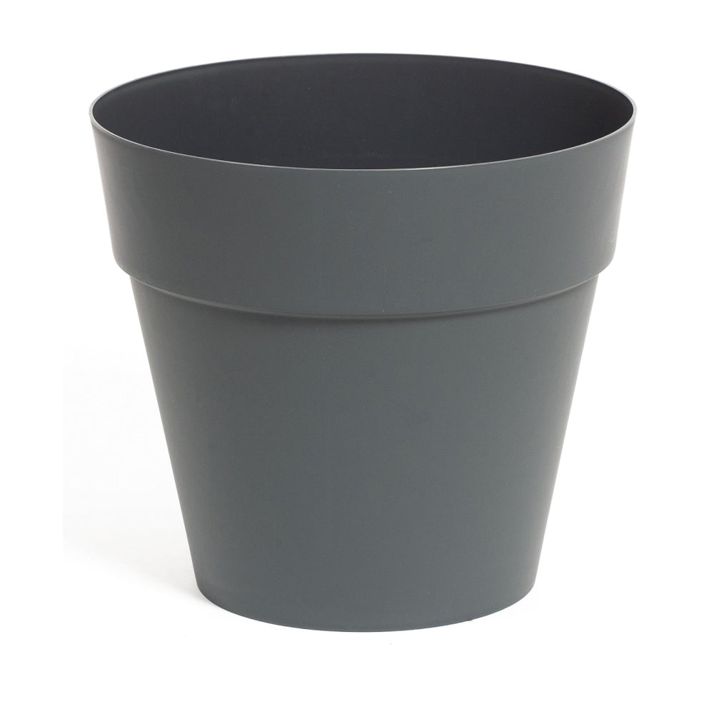 Strata Soho Round Planter Pot | 19cm, Dark Grey Matte Finish