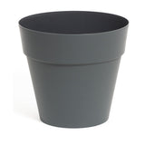 Strata Soho Round Planter Pot | 19cm, Dark Grey Matte Finish