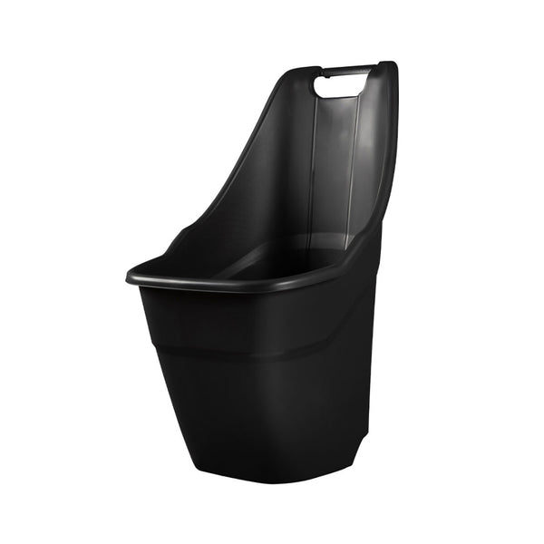 Strata Garden Rolling Kart Utility Cart | High-Capacity Black Tub, Carry Handle
