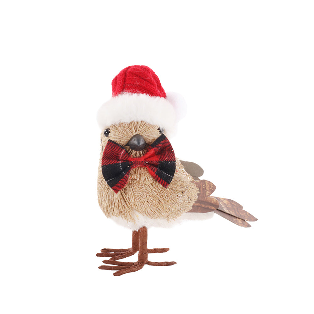 Christmas Reggie Birdie Santa Hat Bird Figurine | 14 x 8 x 16cm