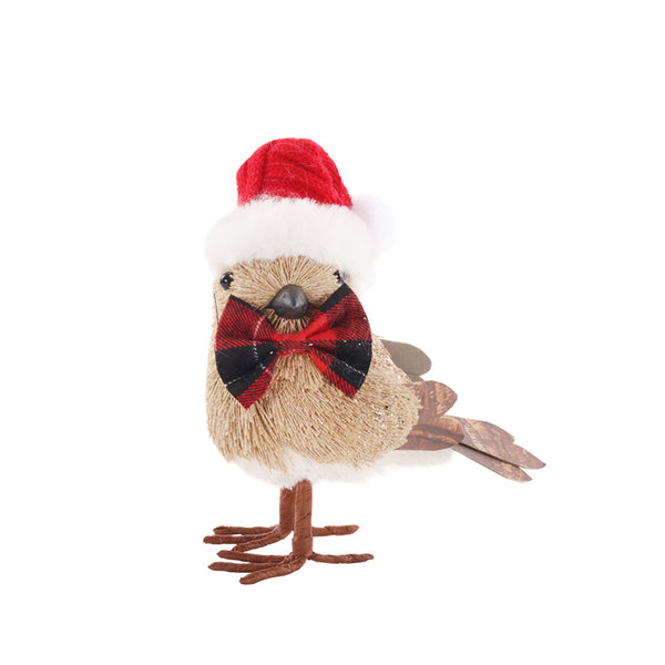 Christmas Reggie Birdie Santa Hat Bird Figurine | 14 x 8 x 16cm