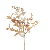 Christmas Gold and Silver Glitter Bauble Spray | 55cm, Mixed Colours