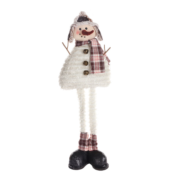 Christmas Collapsible Snowman with Winter Hat Figurine | Assorted Designs