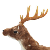Christmas Prancer Standing Plush Reindeer | 80 x 22 x 85cm, White-Spotted Brown