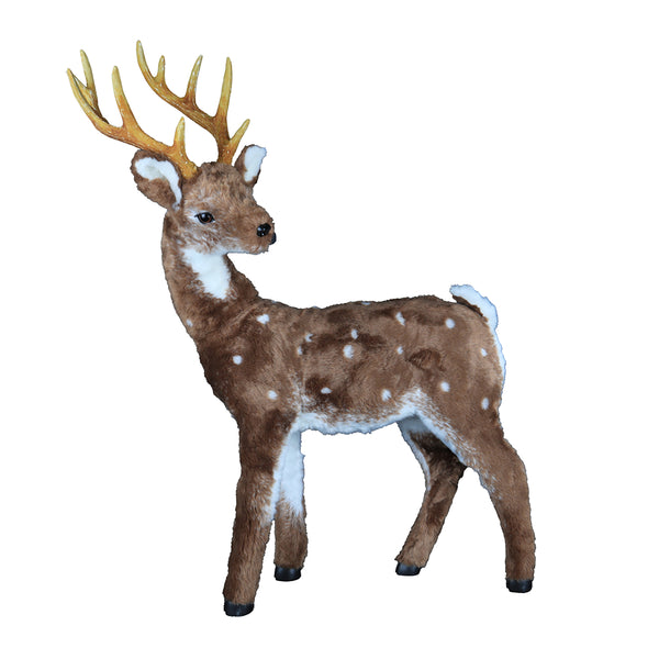 Christmas Dancer Reindeer Decoration | 78 x 22 x 89cm, Gold Antlers