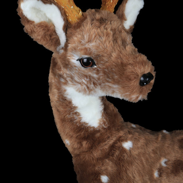 Christmas Dancer Reindeer Decoration | 78 x 22 x 89cm, Gold Antlers