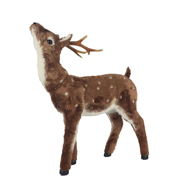 Christmas Comet Plush Standing Reindeer Figure | 69 x 22 x 77cm