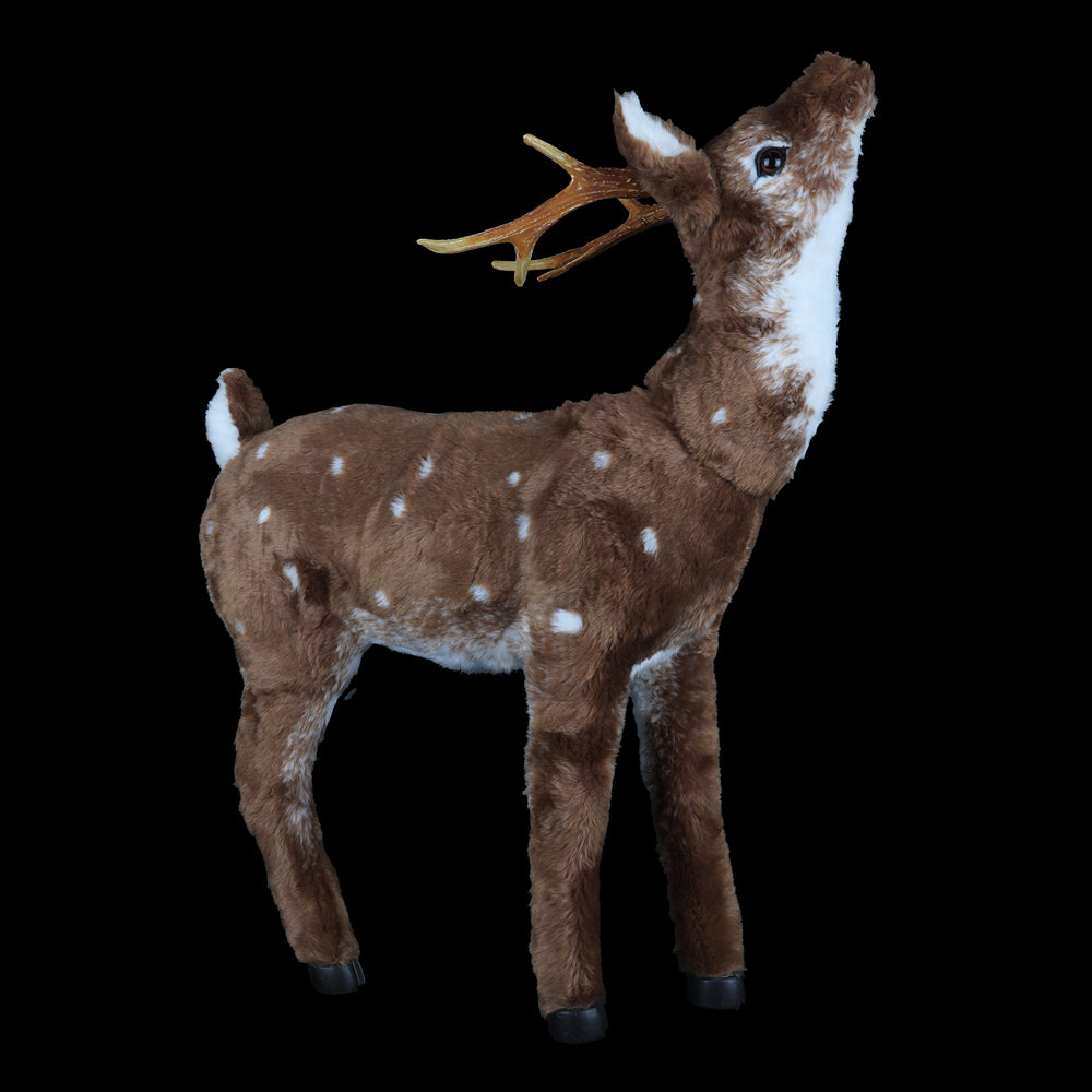 Christmas Comet Plush Standing Reindeer Figure | 69 x 22 x 77cm