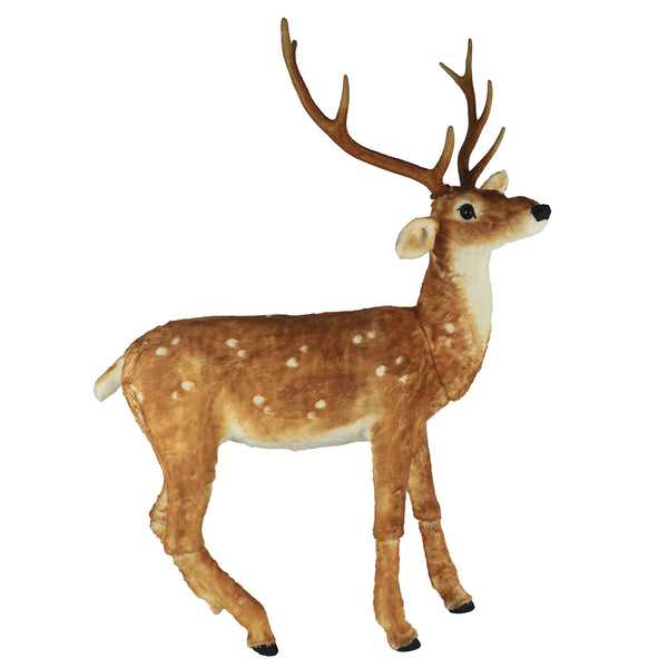 Christmas Blitzen Reindeer Figure | 116 x 30 x 168cm, Multi-Branch Antlers