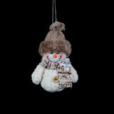 Christmas Plush Snowman Decorations | 15 cm, 2 Assorted Designs