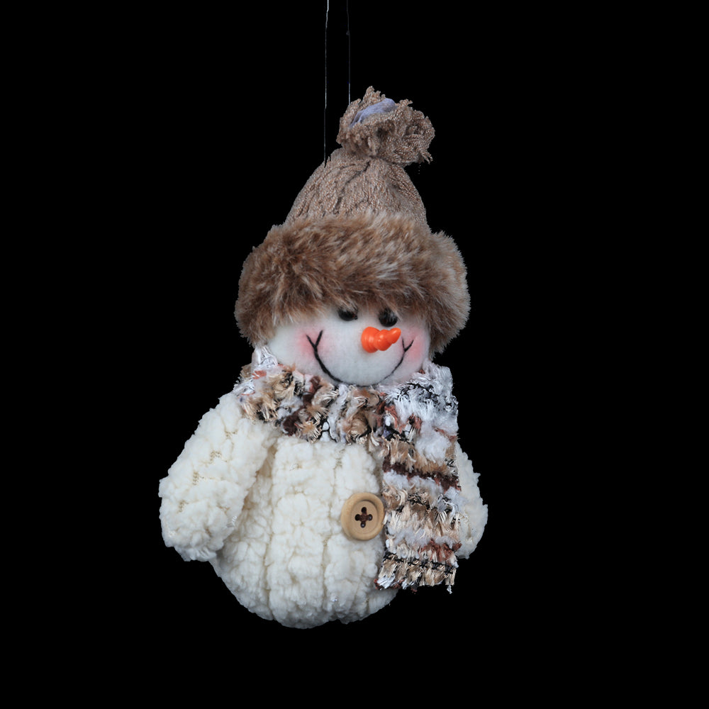 Christmas Plush Snowman Decorations | 15 cm, 2 Assorted Designs