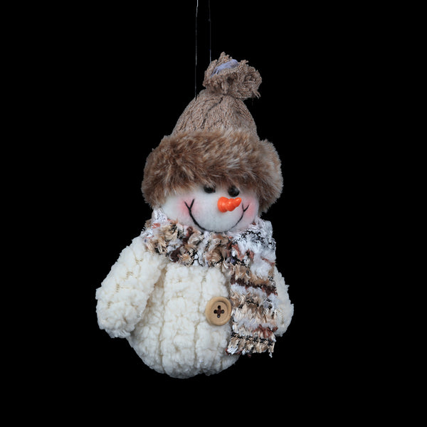 Christmas Plush Snowman Decorations | 15 cm, 2 Assorted Designs