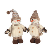 Christmas Standing Plush Snowman Figurine | 40cm, Assorted Designs