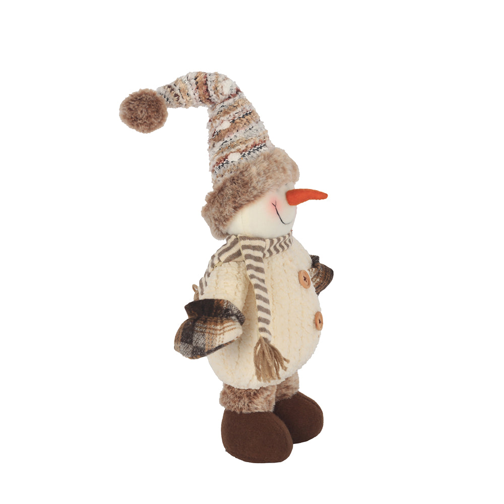 Christmas Standing Plush Snowman Figurine | 40cm, Assorted Designs