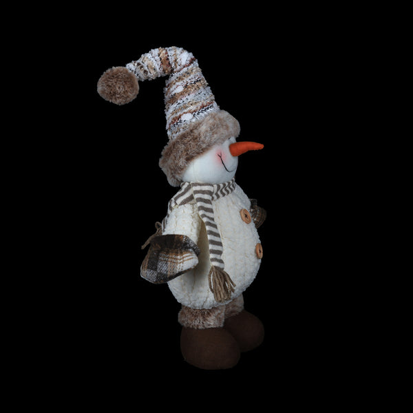 Christmas Standing Plush Snowman Figurine | 40cm, Assorted Designs