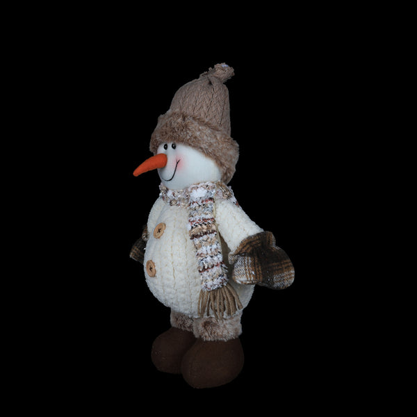 Christmas Standing Plush Snowman Figurine | 40cm, Assorted Designs