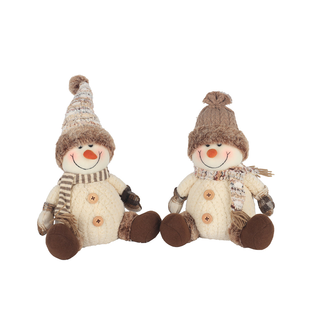 Christmas Shelf Sitter Snowman Decoration | Assorted Designs, 30 cm