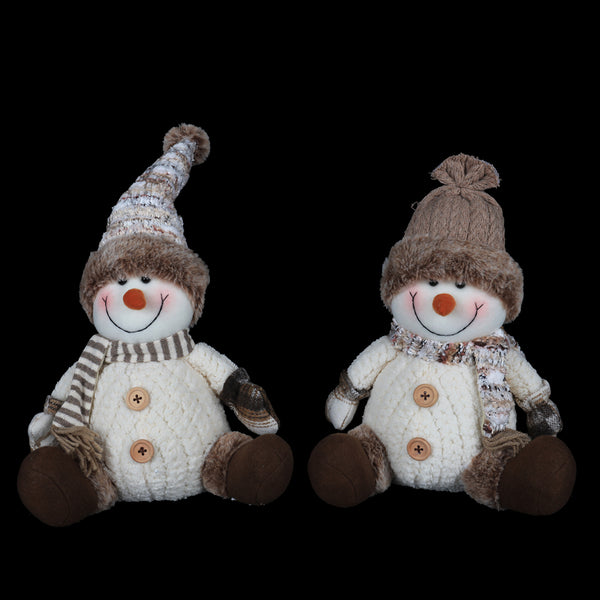 Christmas Shelf Sitter Snowman Decoration | Assorted Designs, 30 cm