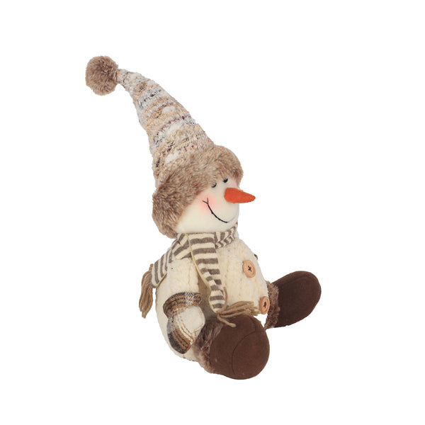 Christmas Shelf Sitter Snowman Decoration | Assorted Designs, 30 cm