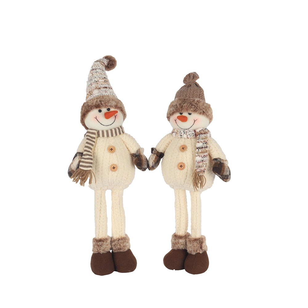 Christmas Standing Snowman Decoration | 55 cm, Plush, Assorted Designs