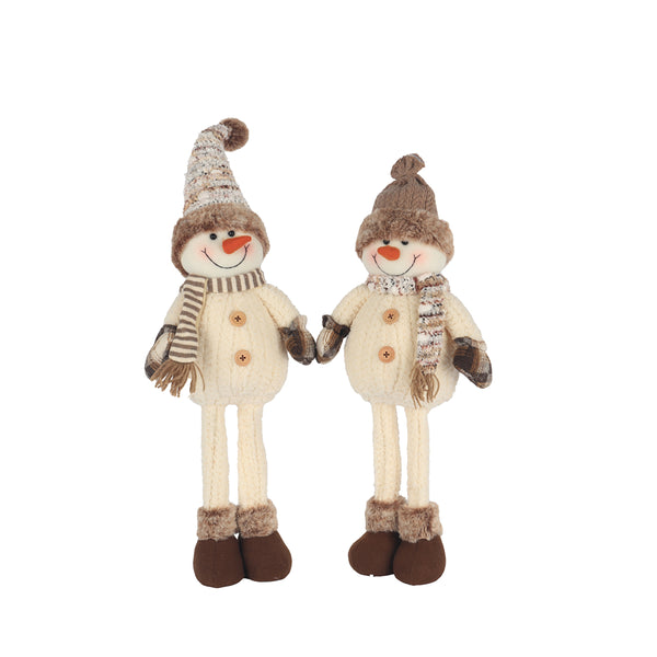 Christmas Standing Snowman Decoration | 55 cm, Plush, Assorted Designs