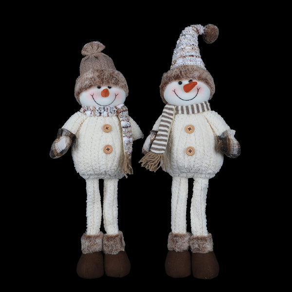Christmas Standing Snowman Decoration | 55 cm, Plush, Assorted Designs